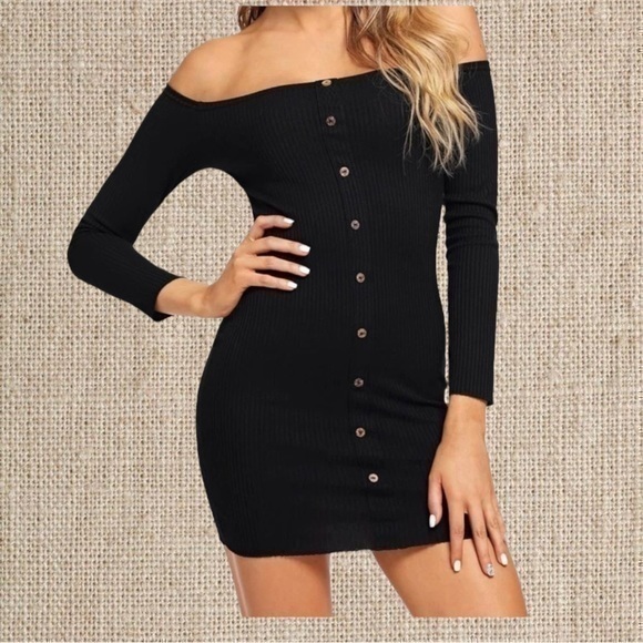 emory park Dresses & Skirts - Black sweater mini dress
